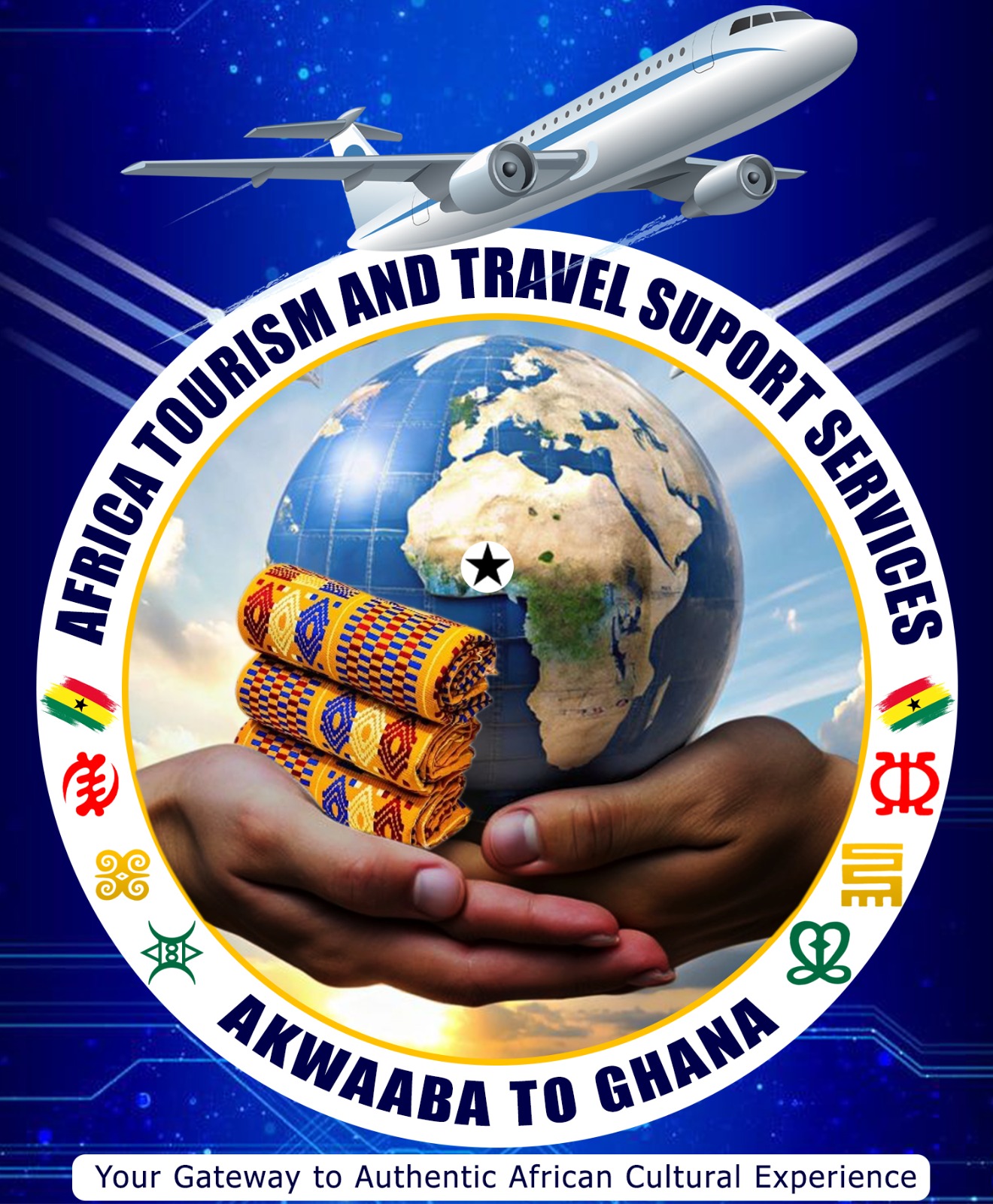 Ghana Visitors, Friends and Families Alumni Logo